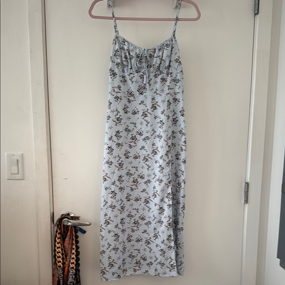 SHEIN Floral Print Dress with Delicate Straps